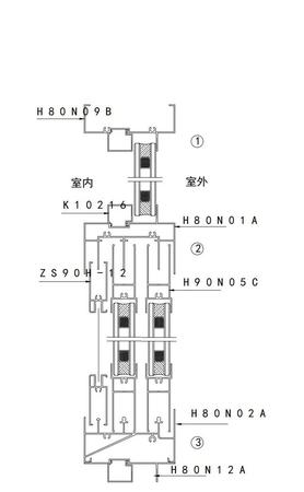 亿翔H80N小三轨推拉系列